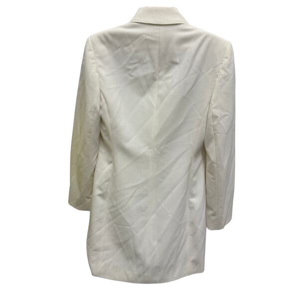 Victoria's Secret Fitted SZ 6 Blazer Black White Body By Victoria Jacket Work - Picture 9 of 10